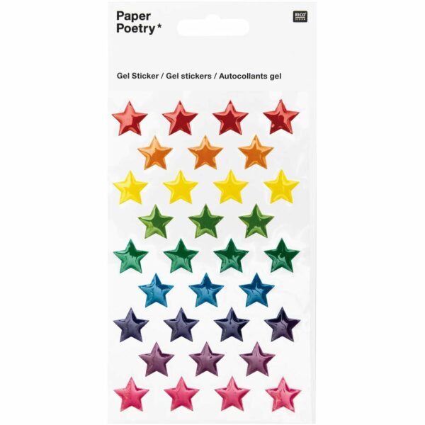 Paper Poetry 3D Sticker Sterne