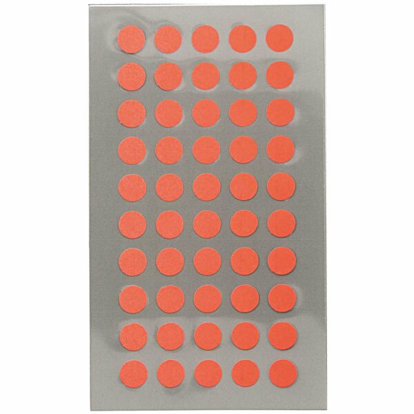 Rico Design Office Sticker Punkte 8mm 4 Bogen neonrot