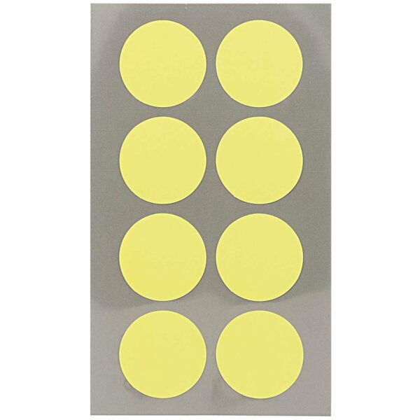 Rico Design Office Sticker Punkte 25mm 4 Bogen neongelb