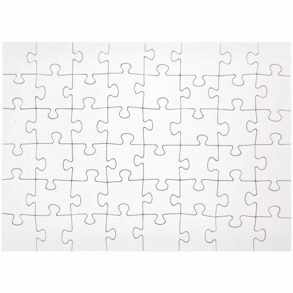 Rico Design Puzzle zum Selbstbemalen A4 48 Teile