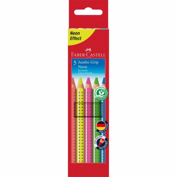 Faber Castell Jumbo Grip neon 5er Set