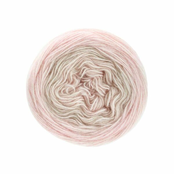 Lana Grossa Ecopuno Dégradé 100g 430m rosa-beige