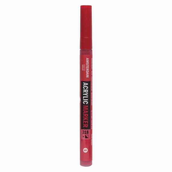 AMSTERDAM Acrylic Marker 1-2mm karmin