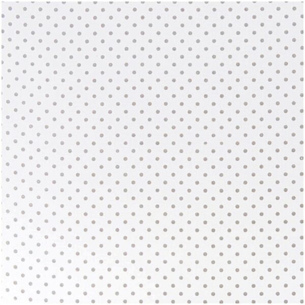 Rico Design Stoff Punkte klein weiß-grau 50x140cm