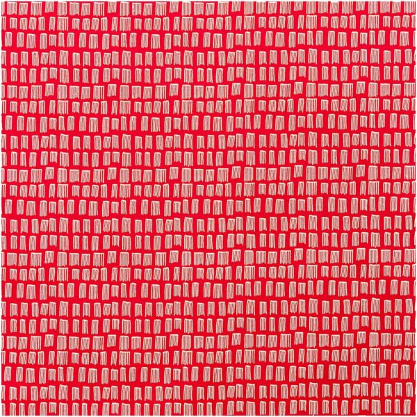 Rico Design Druckstoff Jardin Japonais Striche rot 140cm