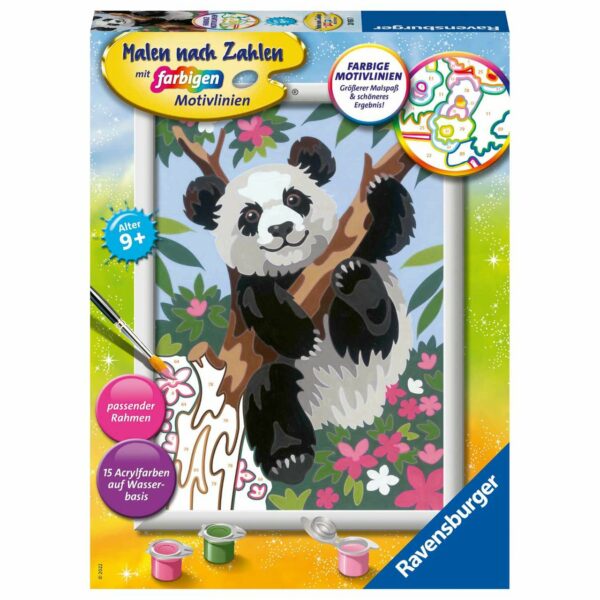 Ravensburger Malen nach Zahlen Süßer Pandabär