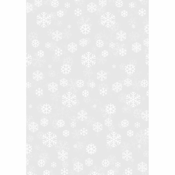 HEYDA Transparentpapier Schneekristalle 50x70cm 115g/m²