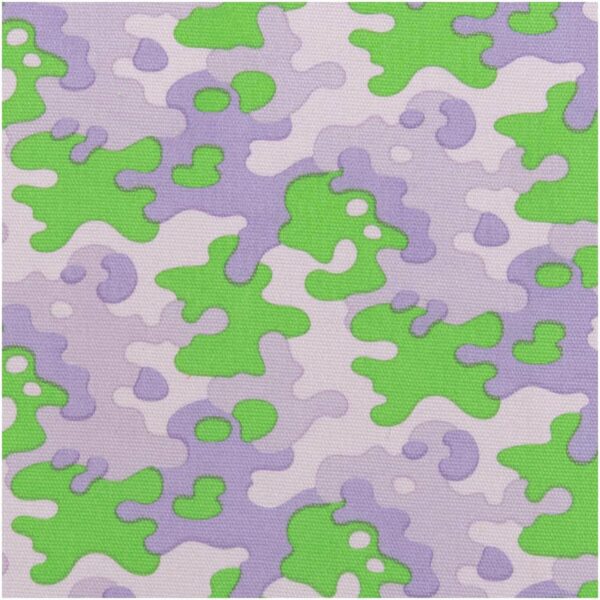 Rico Design Meterware Canvas Camouflage grün-lila