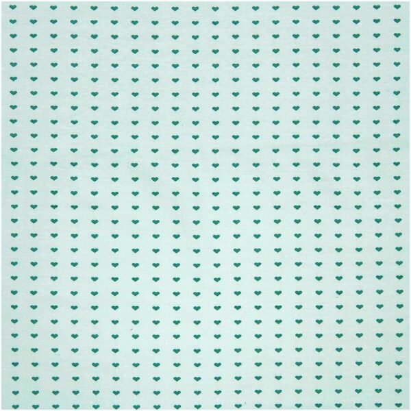 Rico Design Jerseystoff Happy Baby Herzchen mint 72x100cm