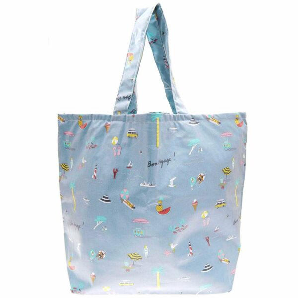 Rico Design Shopper Travel the World blau 41x55x19cm