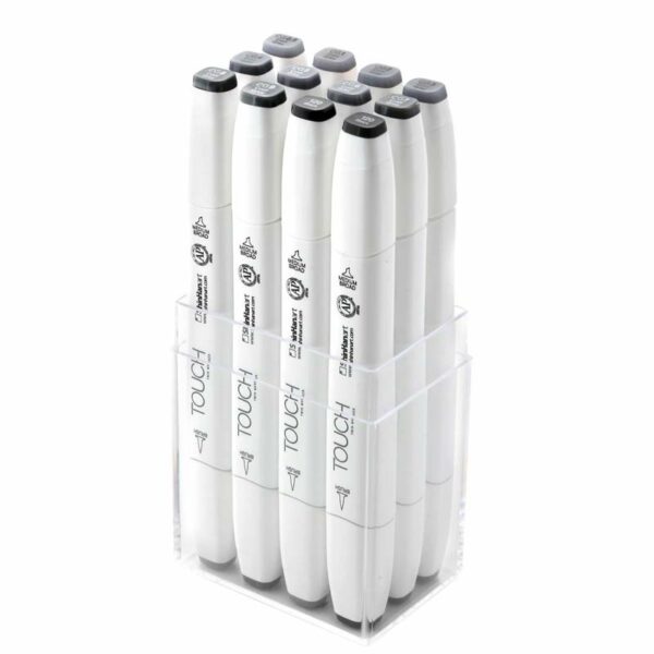 TOUCH Twin Brush Marker Cool Grey 12teilig