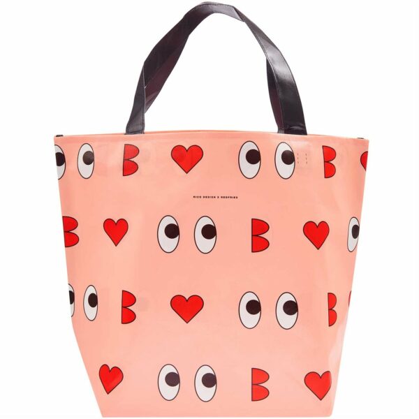 Rico Design x Redfries Shopper Liebe rosa 54x43x20cm