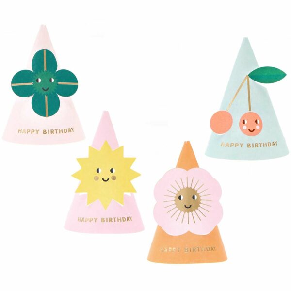 Paper Poetry Mini Partyhüte Happy Birthday 12cm