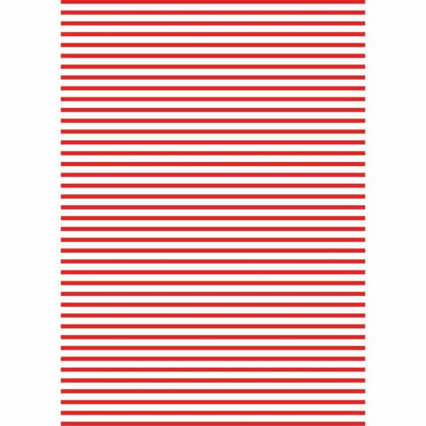 MARPA JANSEN Fotokarton Streifen weiß-rot 50x70cm 300g/m²