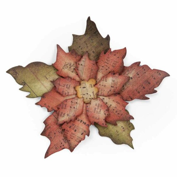 Sizzix Bigz Die Tattered Poinsettia by Tim Holtz