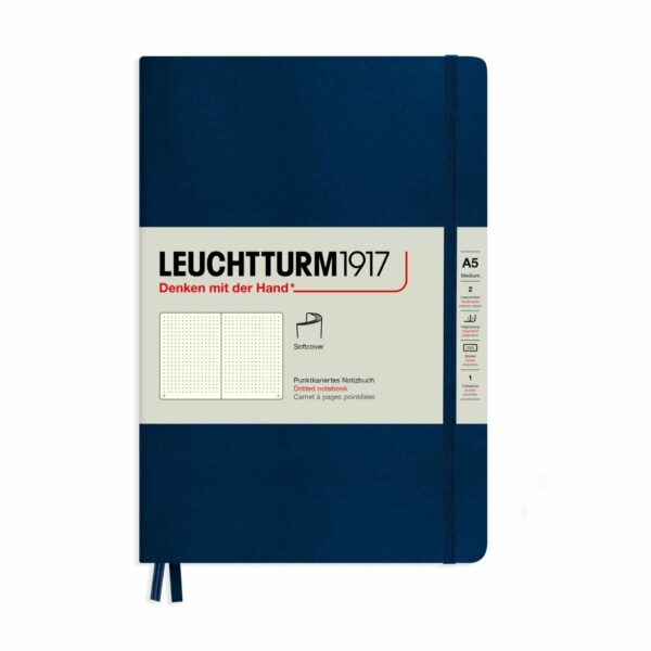 LEUCHTTURM1917 Notizbuch Medium dotted Softcover A5 marine