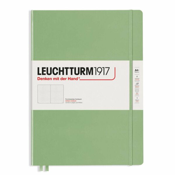 LEUCHTTURM1917 Notizbuch Master Slim dotted Hardcover A4+ salbei