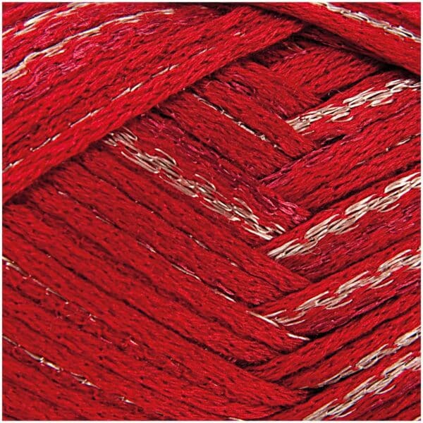 Rico Design Creative Can Can Glitz 150g 45m rot/kupfer