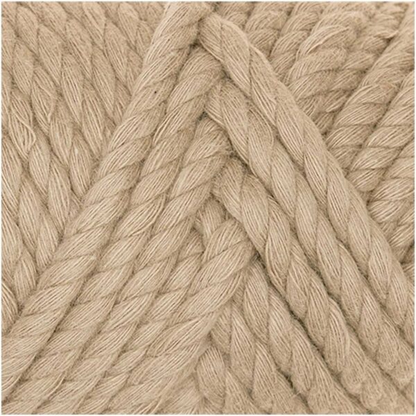 Rico Design Creative Cotton Cord Makramee-Garn 130g 25m hellbraun