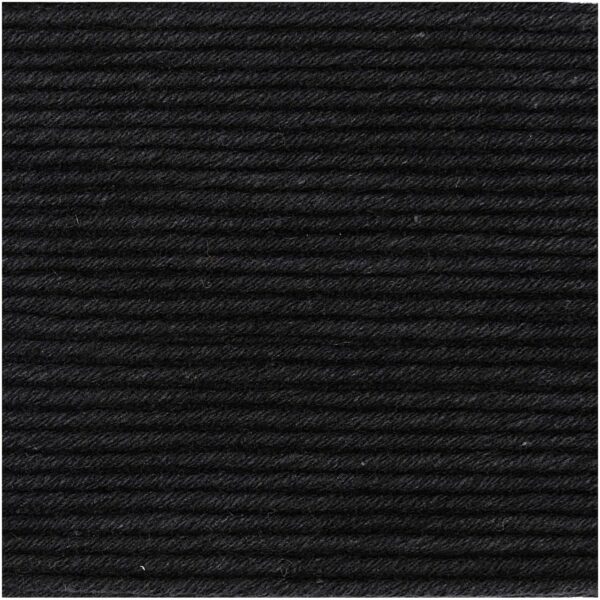 Rico Design Essentials Organic Cotton aran 50g 90m schwarz