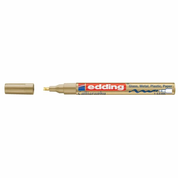 edding 753 calligraphy paintmarker gold 1-2