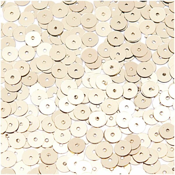 Rico Design Paillettenscheibe 7mm 6g champagner