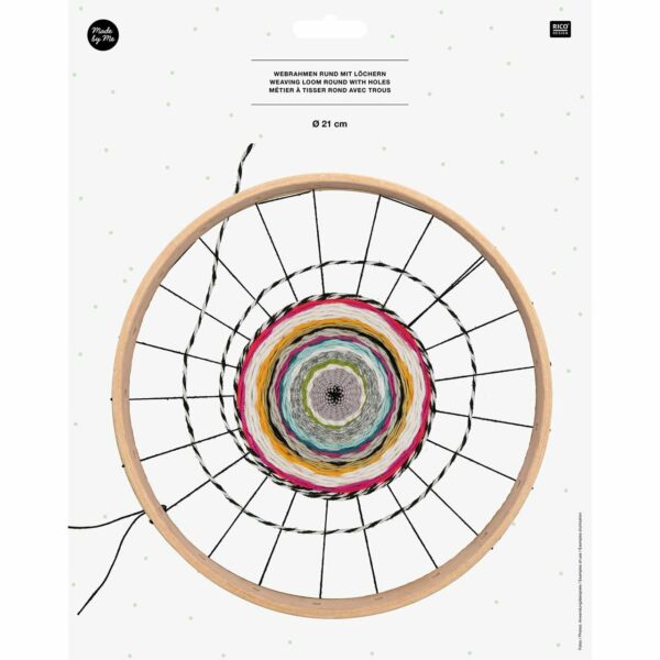 Made by Me Webrahmen rund mit Löchern 21cm
