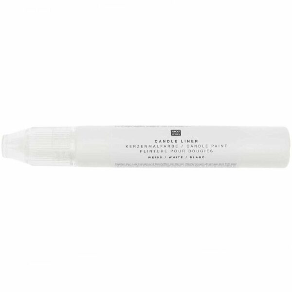 Rico Design Candle Liner Kerzenmalfarbe 30ml weiß