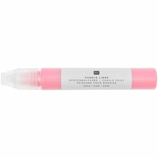 Rico Design Candle Liner Kerzenmalfarbe 30ml rosa