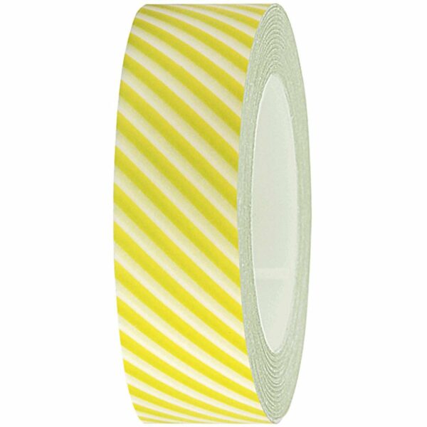 Rico Design Tape weiß-hellgrün gestreift 15mm 10m