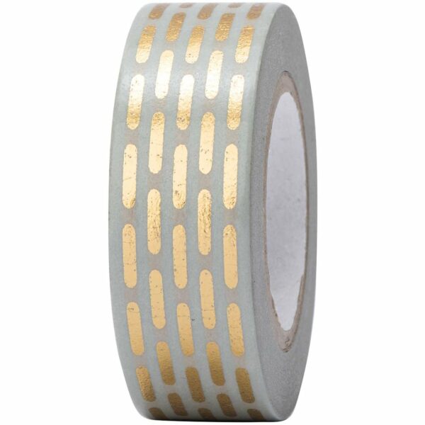 Paper Poetry Tape gestrichelt gold 15mm 10m Hot Foil