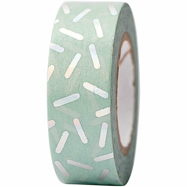 Paper Poetry Tape Stracciatella irisierend 15mm 10m Hot Foil