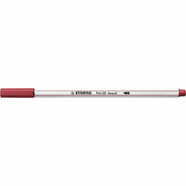 STABILO Pen 68 brush dunkelrot