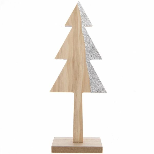 Ohhh! Lovely! Holztanne natur-silber 21cm