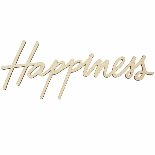 Rico Design Holzschriftzug magnetisch Happiness 29x12cm