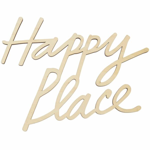 Rico Design Holzschriftzug magnetisch Happy Place 25x20cm