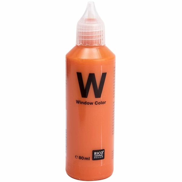 Rico Design Window Color transparent 80ml orange