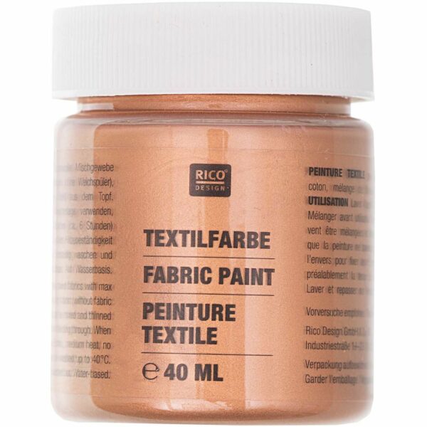 Rico Design Textilfarbe 40ml bronze