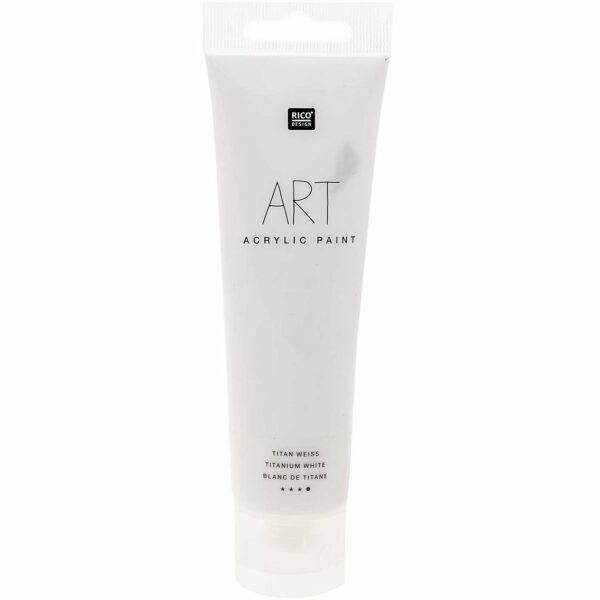 Rico Design ART Künstler Acrylfarbe 100ml titan-weiß