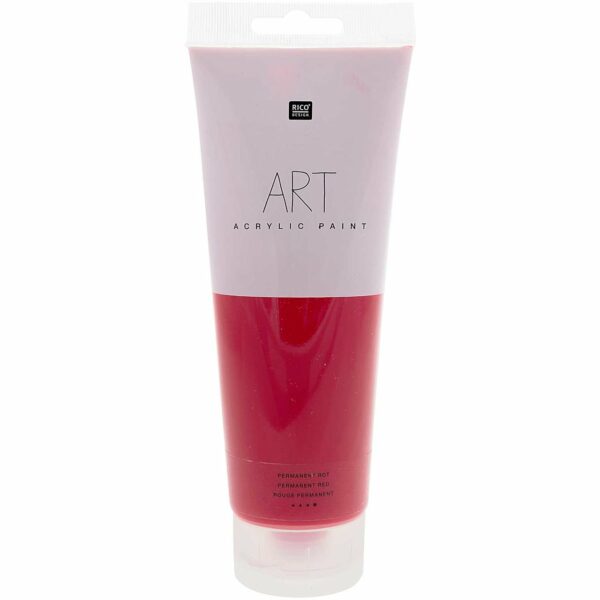 Rico Design ART Künstler Acrylfarbe 250ml permanent-rot