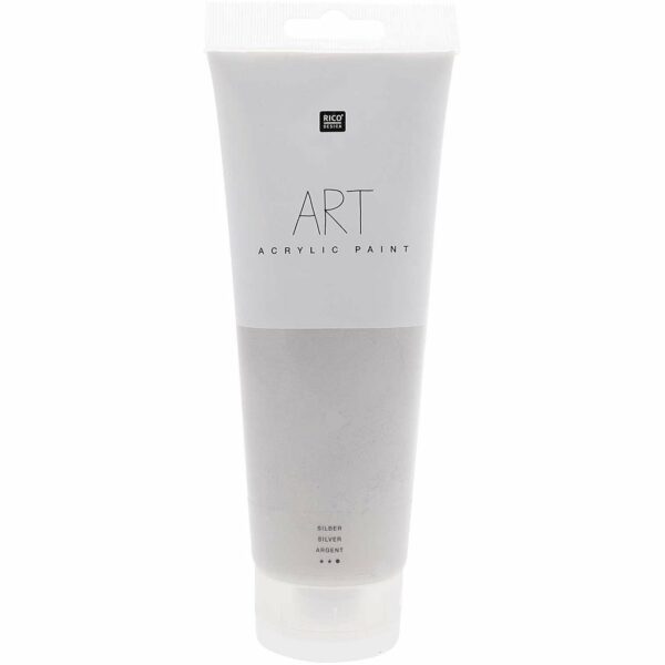 Rico Design ART Künstler Acrylfarbe 250ml silber