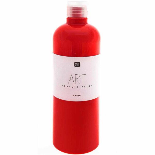 Rico Design ART Künstler Acrylfarbe 750ml rot
