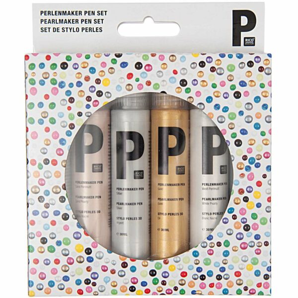 Rico Design Perlenmaker Pen Set metallic 6x30ml