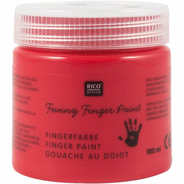 Rico Design Fingerfarbe 100ml rot