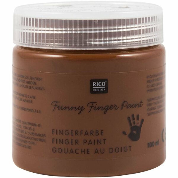 Rico Design Fingerfarbe 100ml braun