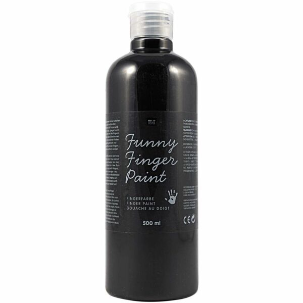 Rico Design Fingerfarbe 500ml schwarz