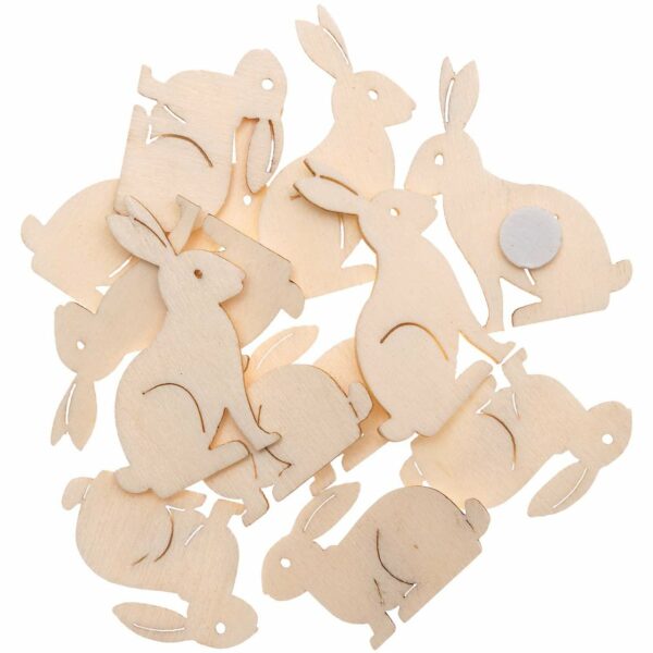 Ohhh! Lovely! Holzsticker Hase klein 12 Stück natur