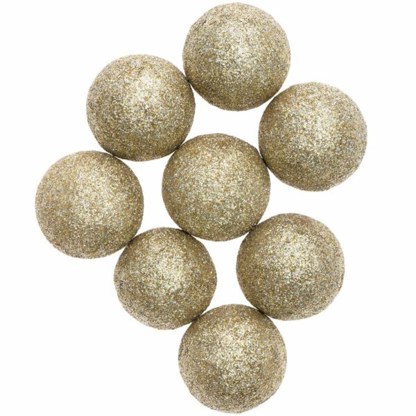 Ohhh! Lovely! Glitterkugeln gold 4cm 8 Stück