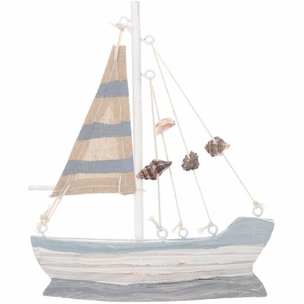 Ohhh! Lovely! Segelboot aus Holz 15x18cm