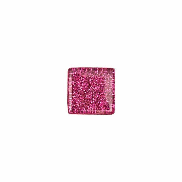 Rico Design Soft-Glas Mosaiksteine Glitter 185g pink